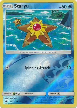 Staryu 15/111 (SM - Crimson Invasion)  - Reverse Holofoil | Good Games Adelaide SA