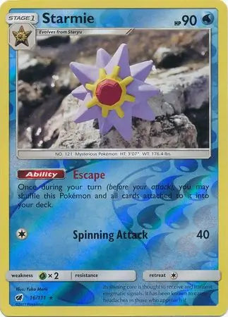 Starmie 16/111 (SM - Crimson Invasion)  - Reverse Holofoil | Good Games Adelaide SA