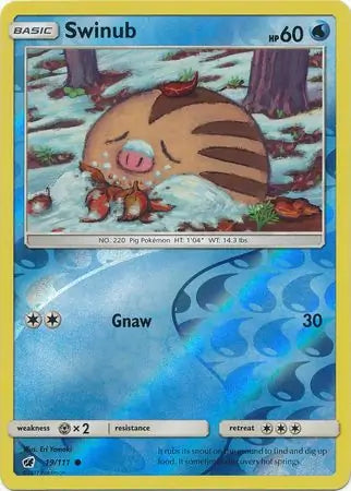Swinub 19/111 (SM - Crimson Invasion)  - Reverse Holofoil | Good Games Adelaide SA