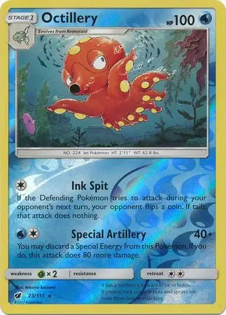 Octillery 23/111 (SM - Crimson Invasion)  - Reverse Holofoil | Good Games Adelaide SA