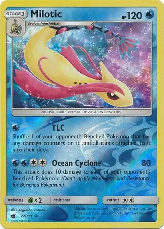 Milotic 27/111 (SM - Crimson Invasion)  - Reverse Holofoil | Good Games Adelaide SA
