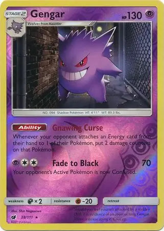 Gengar 38/111 (SM - Crimson Invasion)  - Reverse Holofoil | Good Games Adelaide SA