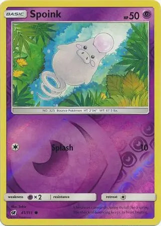 Spoink 41/111 (SM - Crimson Invasion)  - Reverse Holofoil | Good Games Adelaide SA