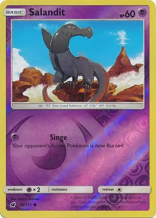 Salandit 46/111 (SM - Crimson Invasion)  - Reverse Holofoil | Good Games Adelaide SA