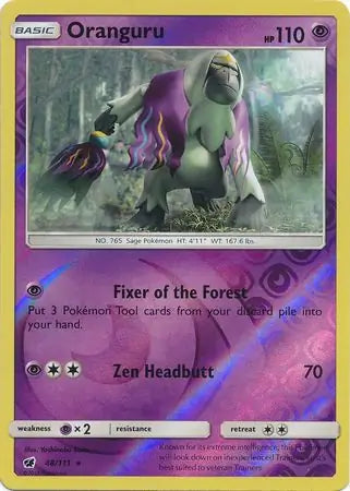Oranguru 48/111 (SM - Crimson Invasion)  - Reverse Holofoil | Good Games Adelaide SA