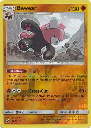 Bewear 56/111 (SM - Crimson Invasion)  - Reverse Holofoil | Good Games Adelaide SA