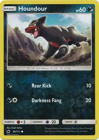 Houndour 58/111 (SM - Crimson Invasion)  - Reverse Holofoil | Good Games Adelaide SA