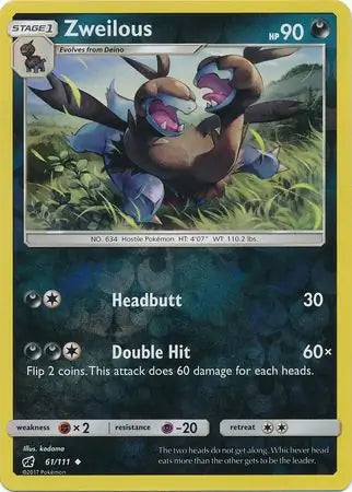 Zweilous 61/111 (SM - Crimson Invasion)  - Reverse Holofoil | Good Games Adelaide SA