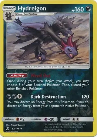 Hydreigon 62/111 (SM - Crimson Invasion)  - Reverse Holofoil | Good Games Adelaide SA
