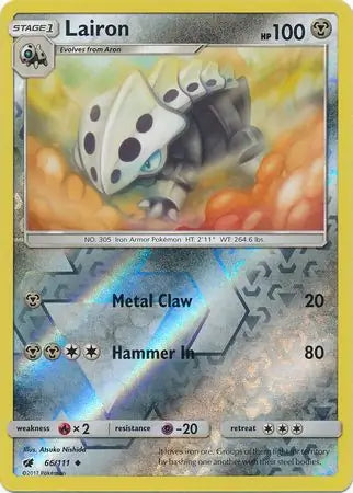 Lairon 66/111 (SM - Crimson Invasion)  - Reverse Holofoil | Good Games Adelaide SA