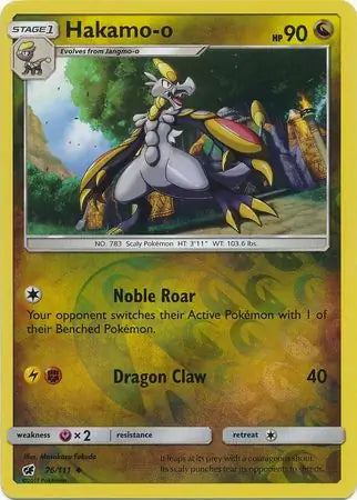 Hakamo-o 76/111 (SM - Crimson Invasion)  - Reverse Holofoil | Good Games Adelaide SA