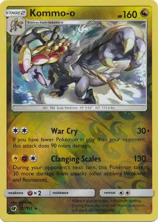 Kommo-o 77/111 (SM - Crimson Invasion)  - Reverse Holofoil | Good Games Adelaide SA