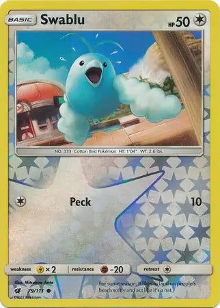 Swablu 79/111 (SM - Crimson Invasion)  - Reverse Holofoil | Good Games Adelaide SA
