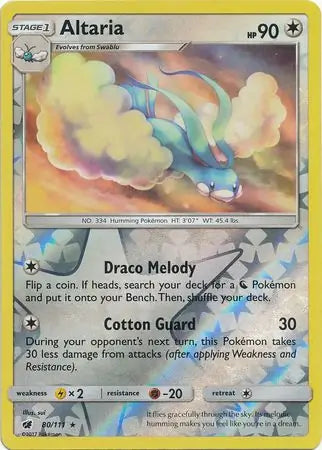 Altaria 80/111 (SM - Crimson Invasion)  - Reverse Holofoil | Good Games Adelaide SA