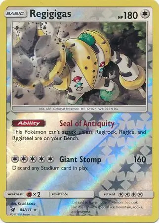 Regigigas 84/111 (SM - Crimson Invasion)  - Reverse Holofoil | Good Games Adelaide SA