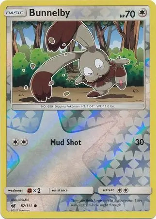 Bunnelby 87/111 (SM - Crimson Invasion)  - Reverse Holofoil | Good Games Adelaide SA