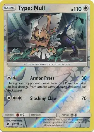 Type Null 89/111 (SM - Crimson Invasion)  - Reverse Holofoil | Good Games Adelaide SA