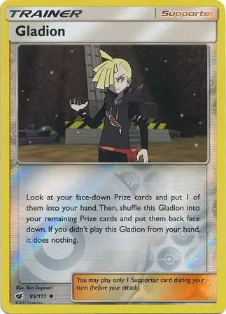 Gladion 95/111 (SM - Crimson Invasion)  - Reverse Holofoil | Good Games Adelaide SA