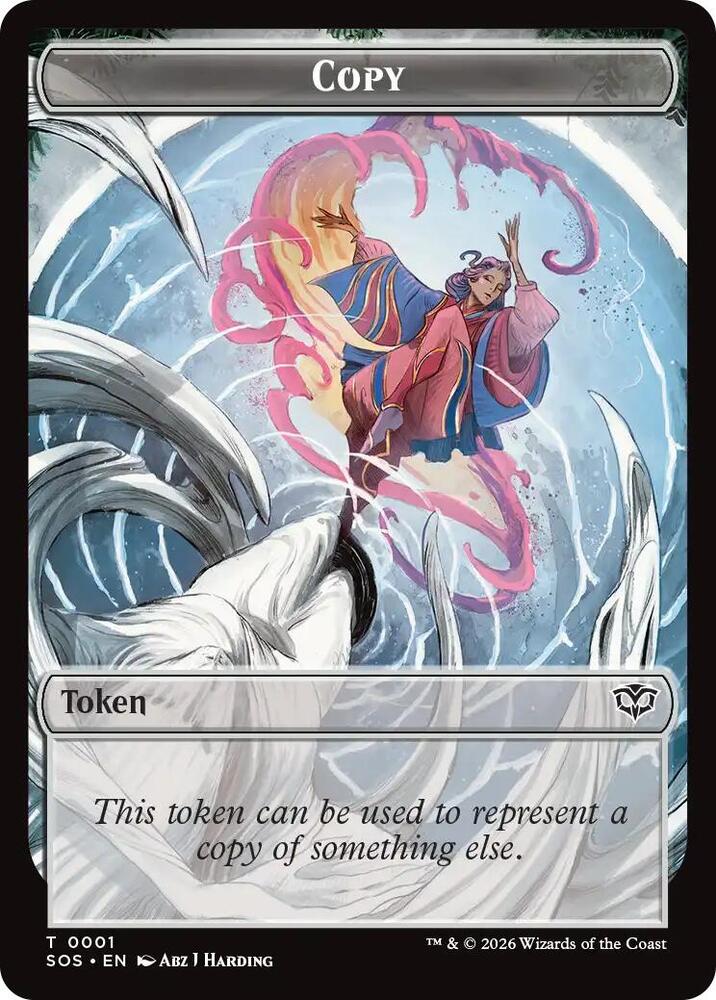 Copy Spirit 0010 Double Sided Token 1 // 10 (Secrets of Strixhaven)  - Foil | Good Games Adelaide SA
