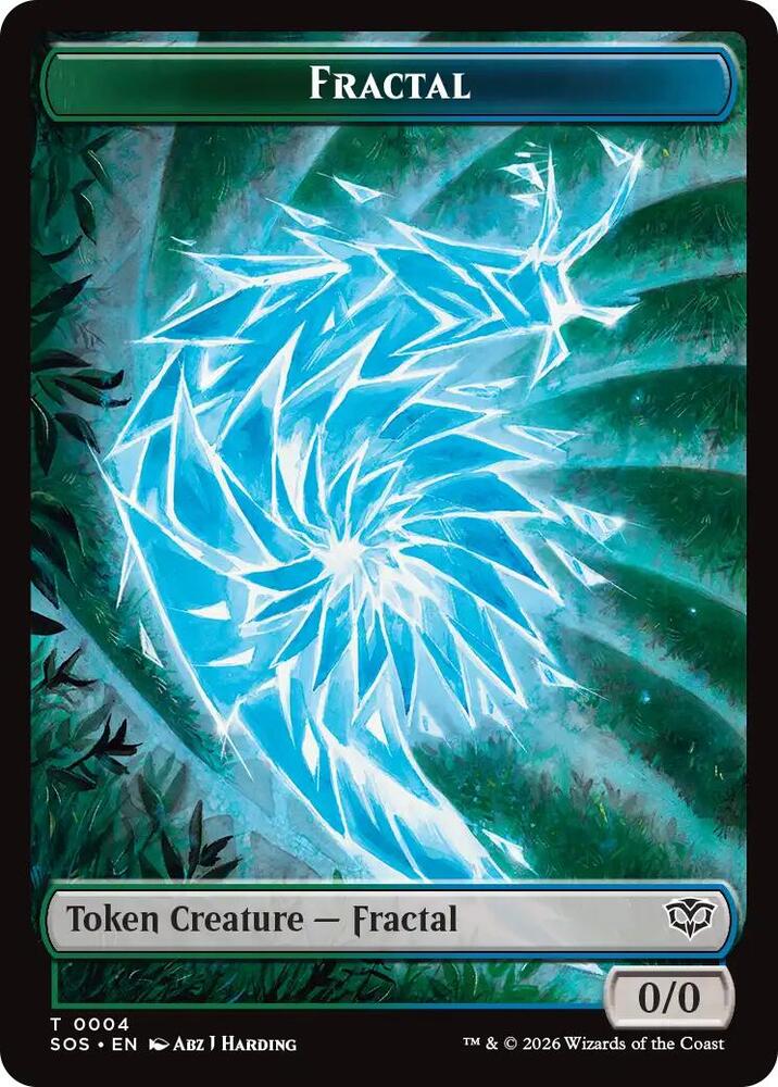 Fractal 0004 Pest 0008 Double Sided Token 4 // 8 (Secrets of Strixhaven)  - Foil | Good Games Adelaide SA