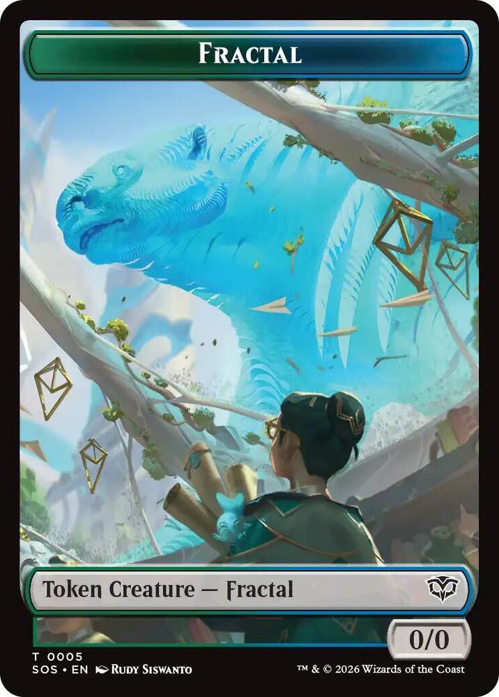 Fractal 0005 Pest 0009 Double Sided Token 5 // 9 (Secrets of Strixhaven)  | Good Games Adelaide SA