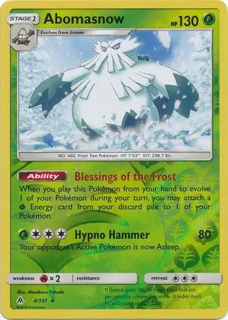 Abomasnow 4/131 (SM - Forbidden Light)  - Reverse Holofoil | Good Games Adelaide SA