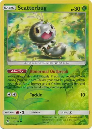 Scatterbug 5/131 (SM - Forbidden Light)  - Reverse Holofoil | Good Games Adelaide SA