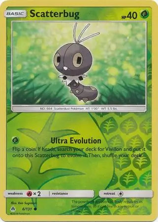 Scatterbug 6/131 (SM - Forbidden Light)  - Reverse Holofoil | Good Games Adelaide SA