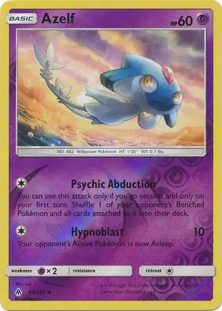 Azelf 43/131 (SM - Forbidden Light)  - Reverse Holofoil | Good Games Adelaide SA