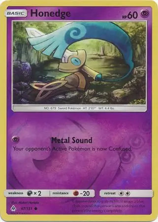 Honedge 47/131 (SM - Forbidden Light)  - Reverse Holofoil | Good Games Adelaide SA