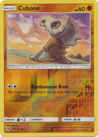 Cubone 57/131 (SM - Forbidden Light)  - Reverse Holofoil | Good Games Adelaide SA