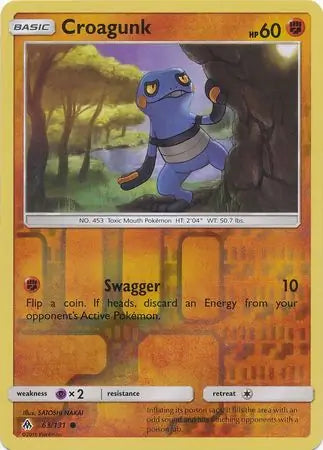Croagunk 63/131 (SM - Forbidden Light)  - Reverse Holofoil | Good Games Adelaide SA