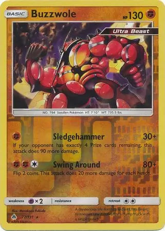 Buzzwole 77/131 (SM - Forbidden Light)  - Reverse Holofoil | Good Games Adelaide SA