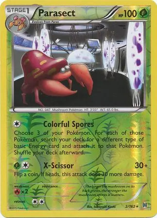 Parasect 2/162 (XY - BREAKthrough)  - Reverse Holofoil | Good Games Adelaide SA