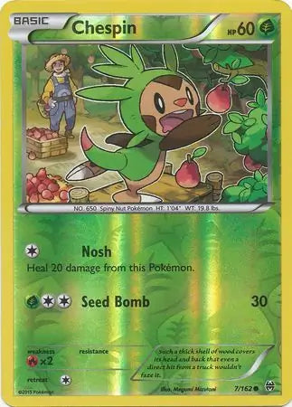 Chespin 7/162 (XY - BREAKthrough)  - Reverse Holofoil | Good Games Adelaide SA