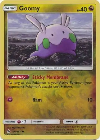 Goomy 91/131 (SM - Forbidden Light)  - Reverse Holofoil | Good Games Adelaide SA