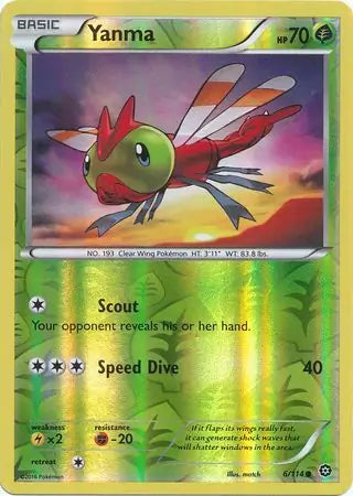 Yanma 6/114 (XY - Steam Siege)  - Reverse Holofoil | Good Games Adelaide SA