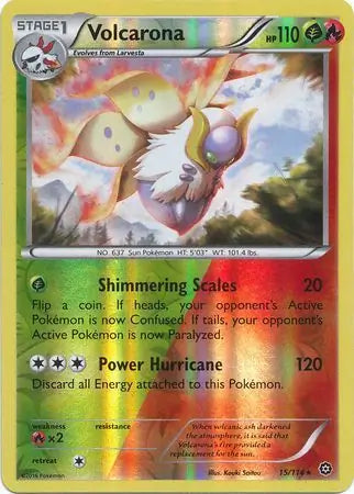 Volcarona 15/114 (XY - Steam Siege)  - Reverse Holofoil | Good Games Adelaide SA