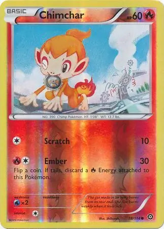 Chimchar 18/114 (XY - Steam Siege)  - Reverse Holofoil | Good Games Adelaide SA