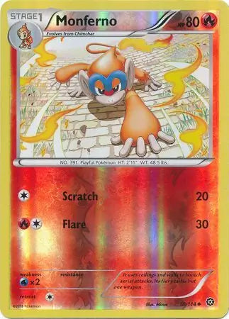 Monferno 19/114 (XY - Steam Siege)  - Reverse Holofoil | Good Games Adelaide SA