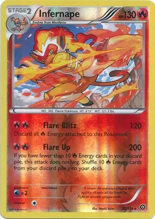 Infernape 20/114 (XY - Steam Siege)  - Reverse Holofoil | Good Games Adelaide SA