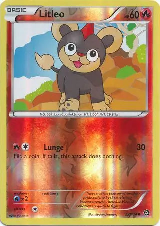 Litleo 22/114 (XY - Steam Siege)  - Reverse Holofoil | Good Games Adelaide SA