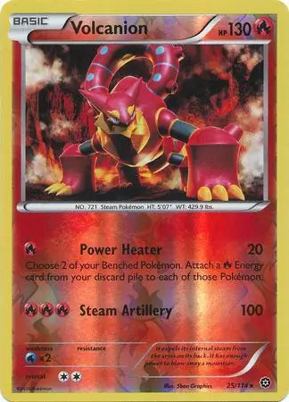 Volcanion 25/114 (XY - Steam Siege)  - Reverse Holofoil | Good Games Adelaide SA