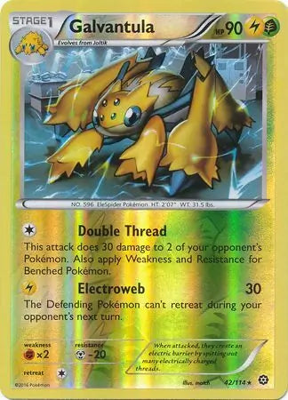 Galvantula 42/114 (XY - Steam Siege)  - Reverse Holofoil | Good Games Adelaide SA