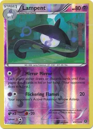 Lampent 49/114 (XY - Steam Siege)  - Reverse Holofoil | Good Games Adelaide SA