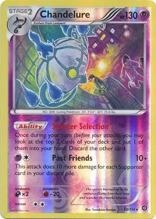 Chandelure 50/114 (XY - Steam Siege)  - Reverse Holofoil | Good Games Adelaide SA