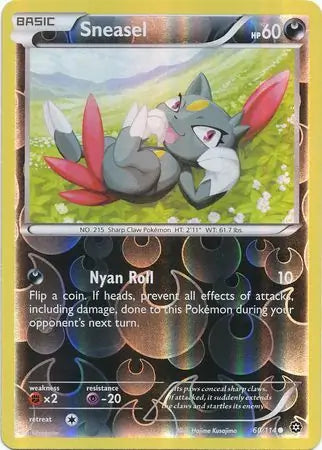 Sneasel 60/114 (XY - Steam Siege)  - Reverse Holofoil | Good Games Adelaide SA