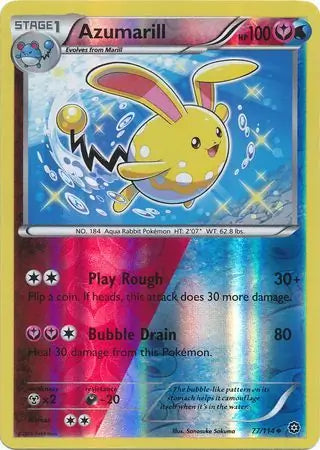 Azumarill 77/114 (XY - Steam Siege)  - Reverse Holofoil | Good Games Adelaide SA