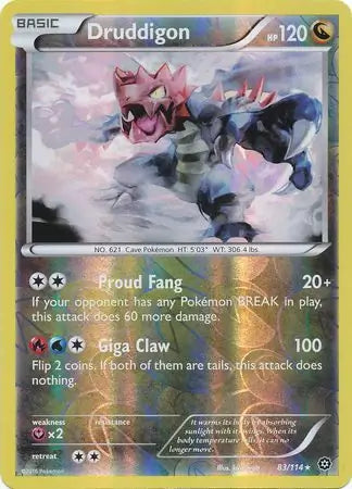 Druddigon 83/114 (XY - Steam Siege)  - Reverse Holofoil | Good Games Adelaide SA