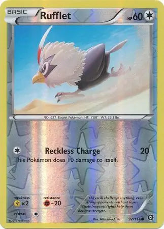 Rufflet 92/114 (XY - Steam Siege)  - Reverse Holofoil | Good Games Adelaide SA